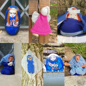 Statues of Mary in the Churchyard